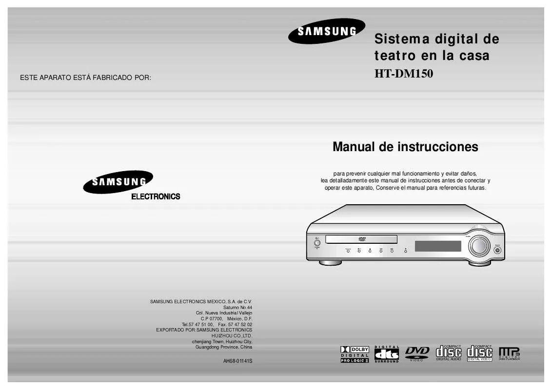 Mode d'emploi SAMSUNG HT-DM150