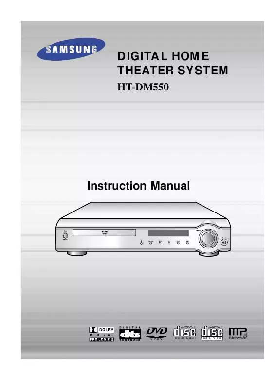 Mode d'emploi SAMSUNG HT-DM550