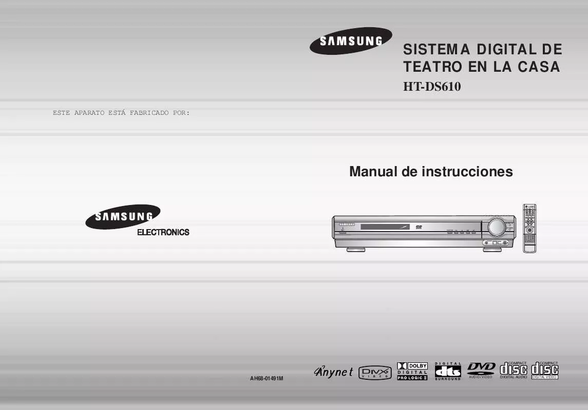 Mode d'emploi SAMSUNG HT-DS610