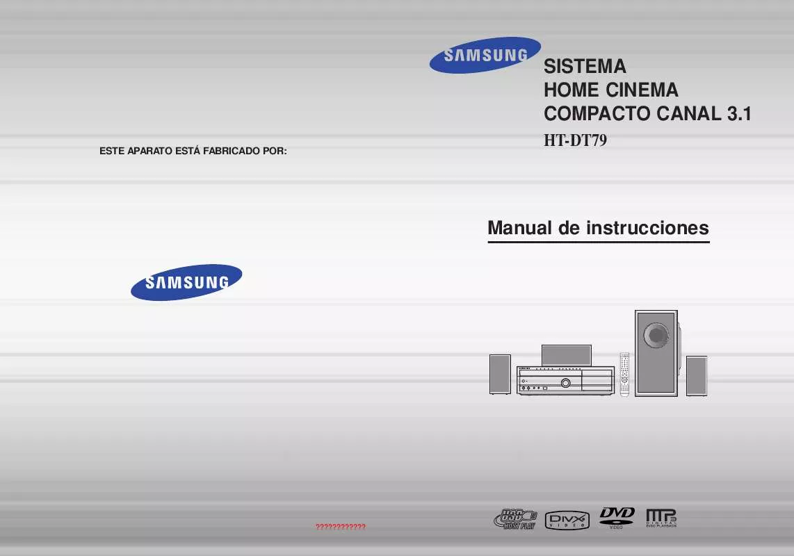 Mode d'emploi SAMSUNG HTDT79T-XAP