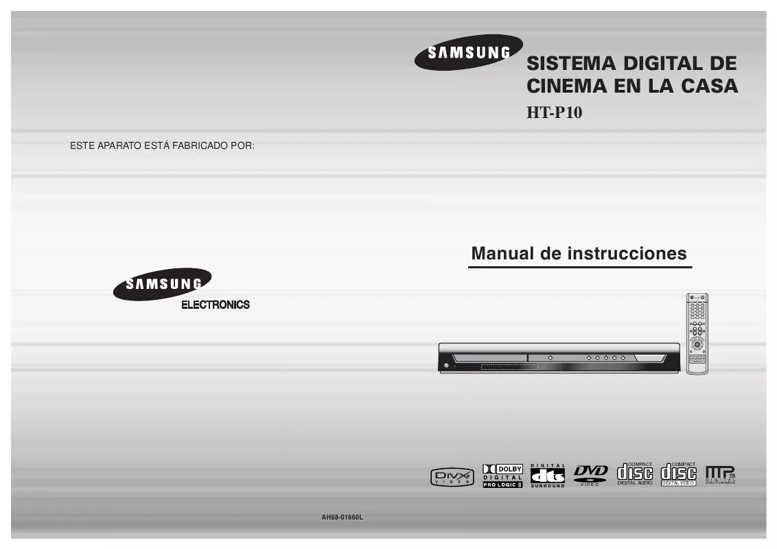 Mode d'emploi SAMSUNG HT-P10