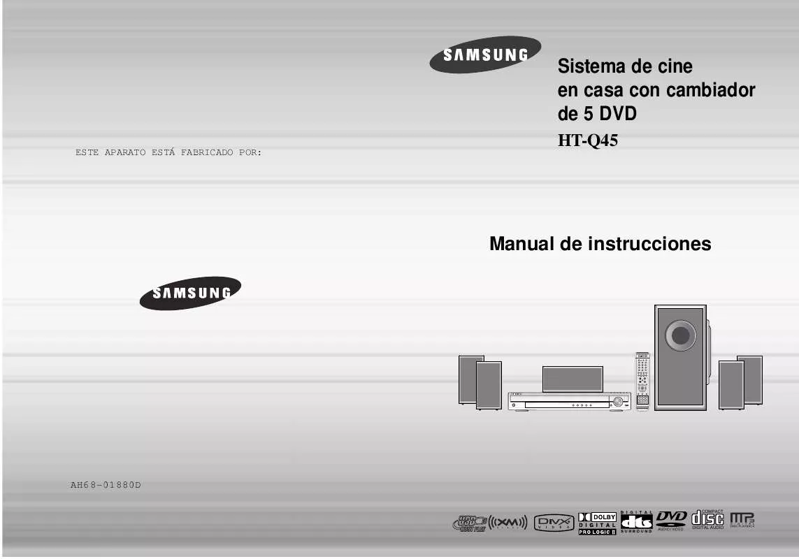 Mode d'emploi SAMSUNG HT-Q45