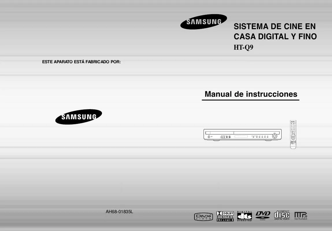 Mode d'emploi SAMSUNG HT-Q9