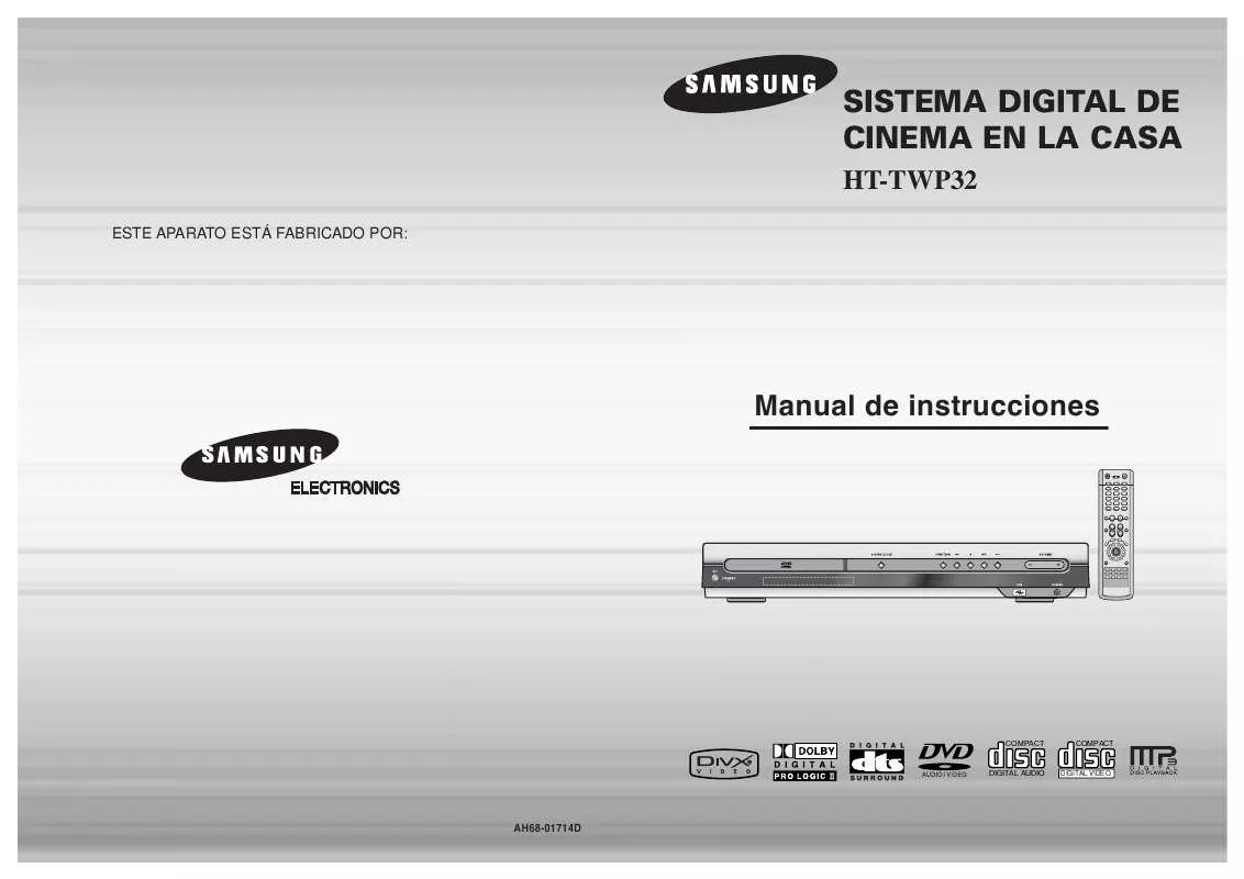 Mode d'emploi SAMSUNG HT-TWP32