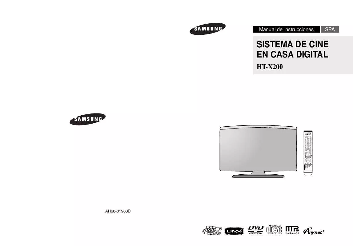 Mode d'emploi SAMSUNG HT-X200