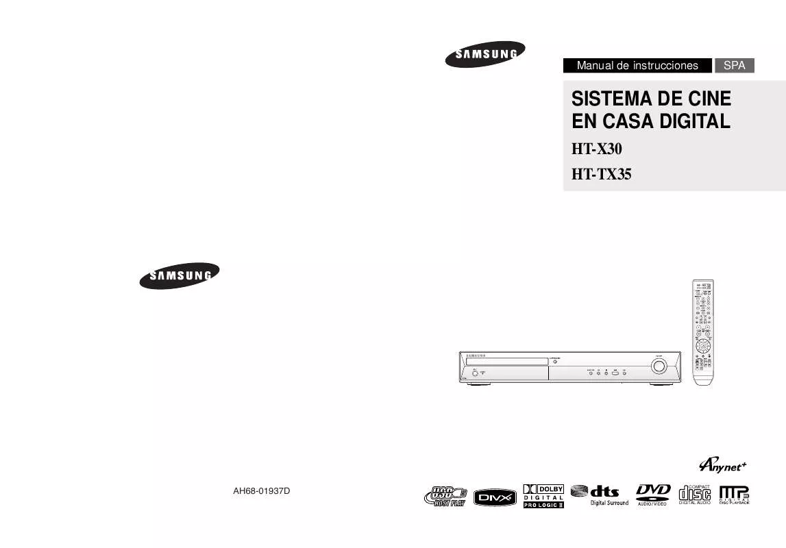 Mode d'emploi SAMSUNG HT-X30