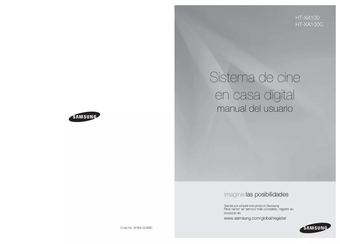 Mode d'emploi SAMSUNG HT-XA100CT