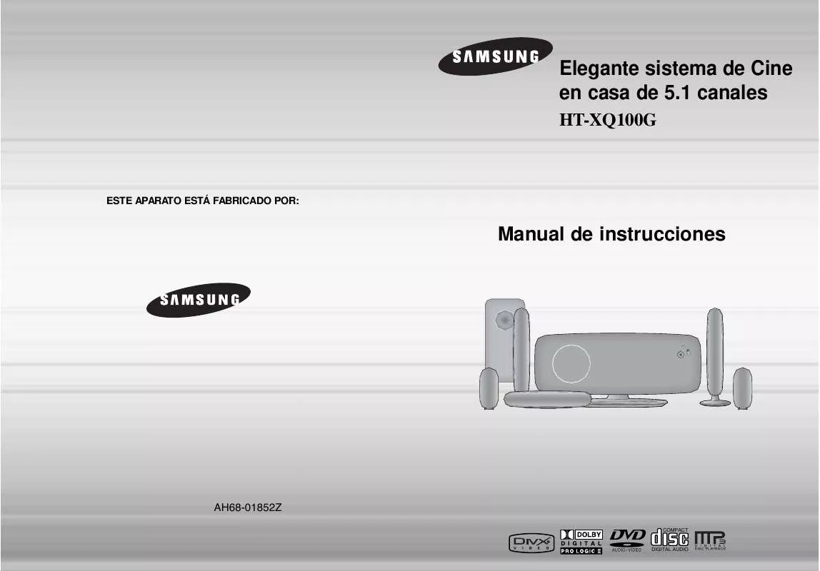 Mode d'emploi SAMSUNG HT-XQ100T