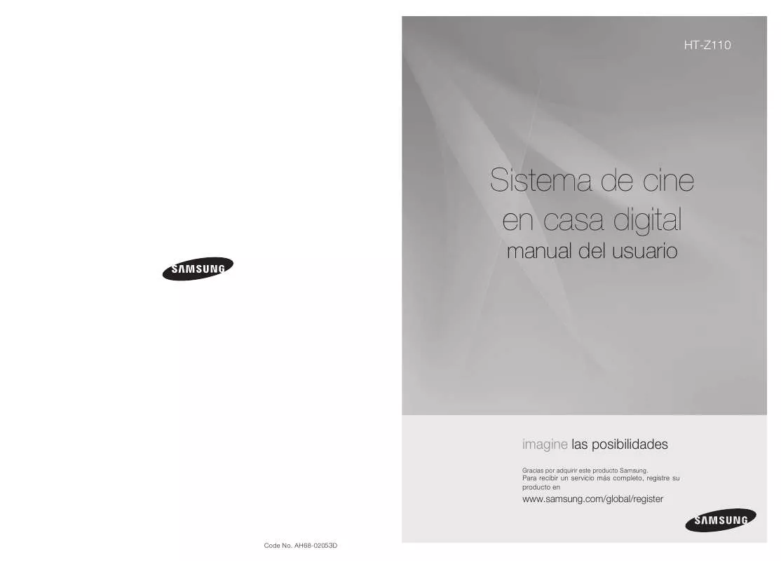 Mode d'emploi SAMSUNG HT-Z110