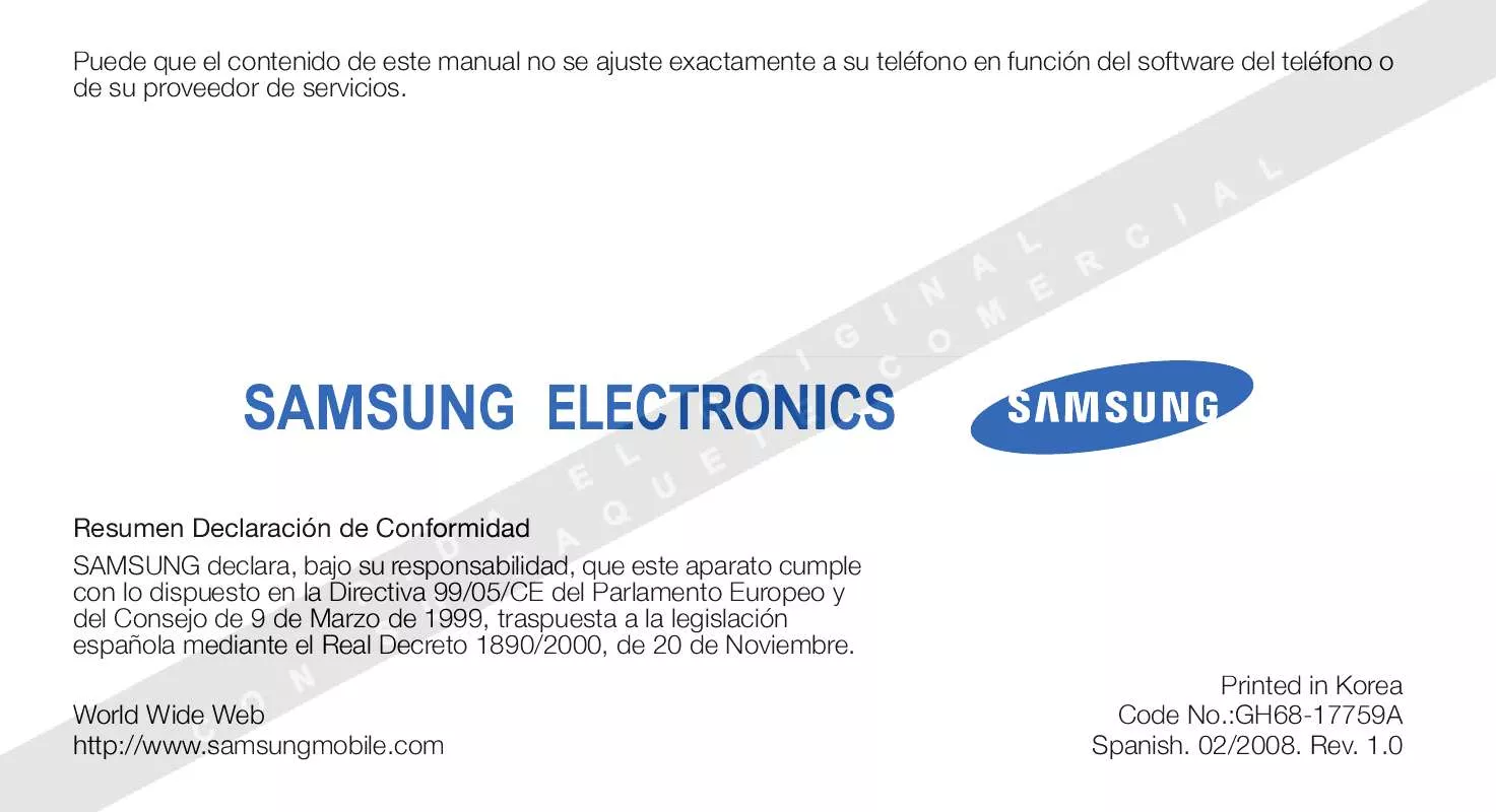 Mode d'emploi SAMSUNG J700I