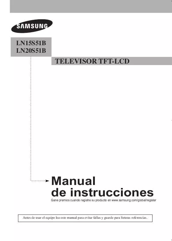 Mode d'emploi SAMSUNG LN-15S51B