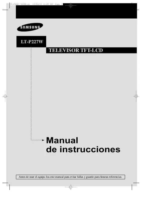 Mode d'emploi SAMSUNG LT-P227W