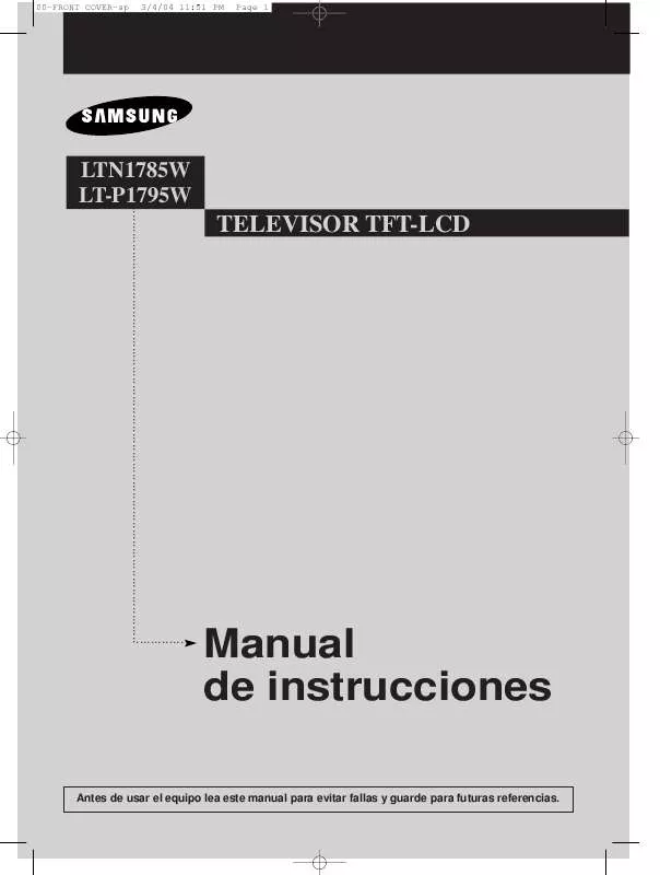 Mode d'emploi SAMSUNG LTM1785W