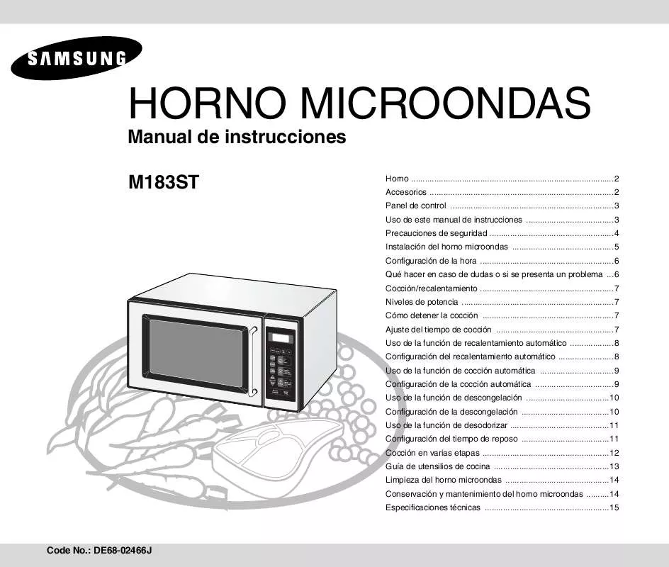 Mode d'emploi SAMSUNG M183ST