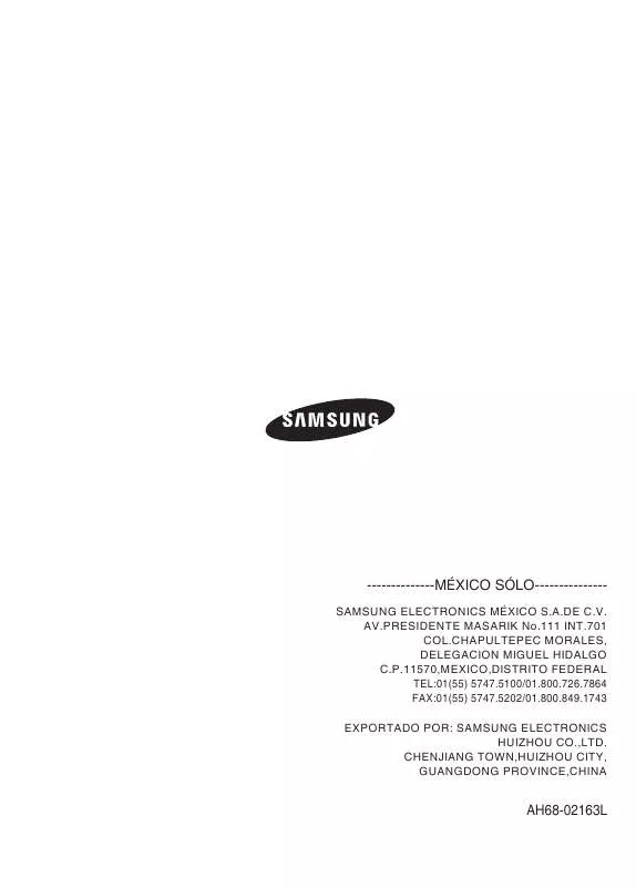 Mode d'emploi SAMSUNG MAX-DG56T