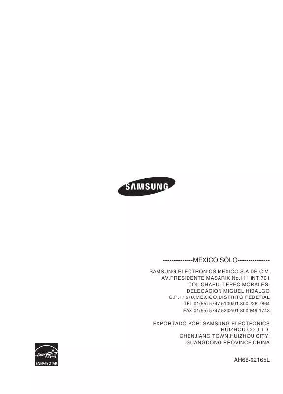 Mode d'emploi SAMSUNG MAX-DG86T