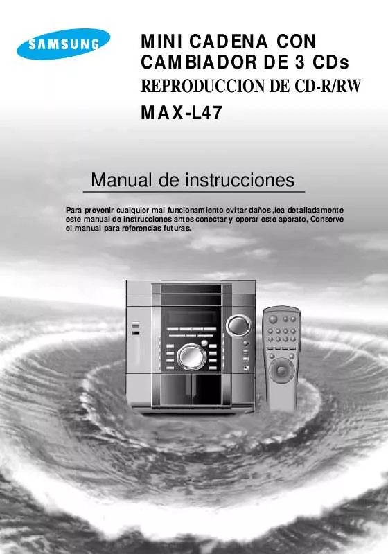 Mode d'emploi SAMSUNG MAX-L47