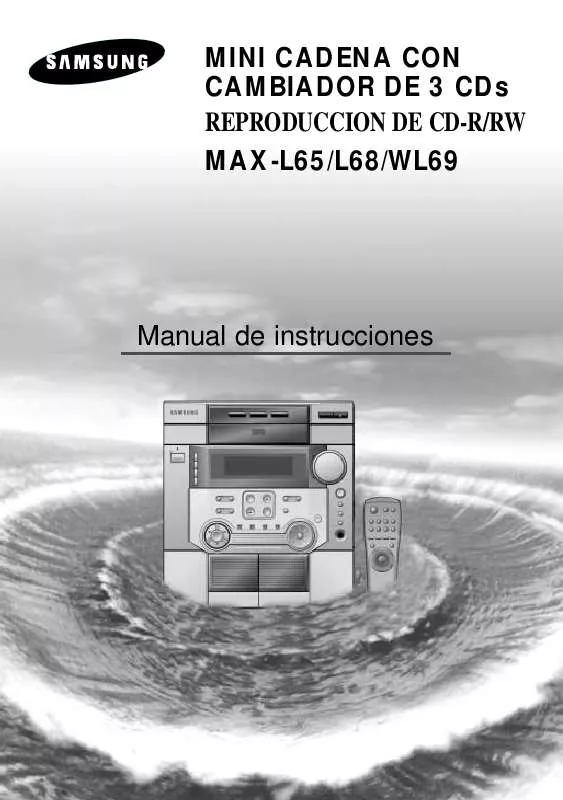 Mode d'emploi SAMSUNG MAX-L65