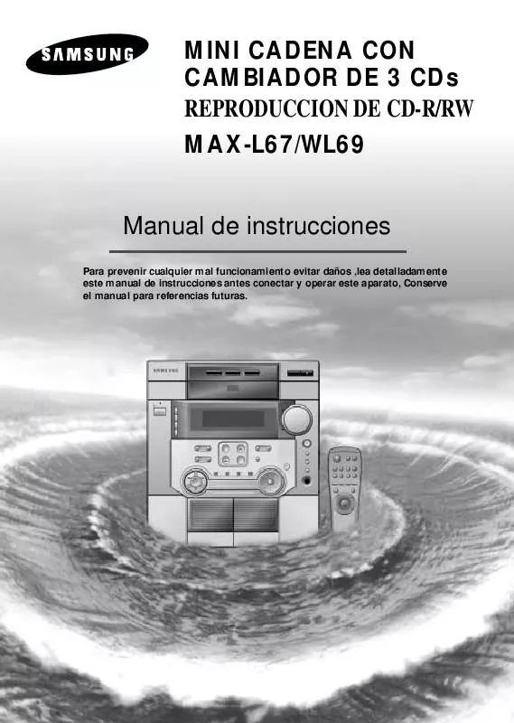 Mode d'emploi SAMSUNG MAX-L67