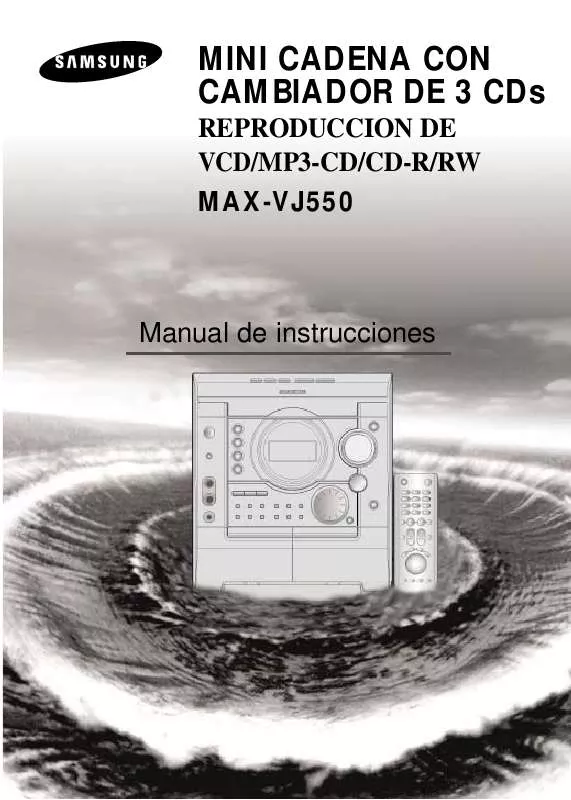 Mode d'emploi SAMSUNG MAX-VJ550