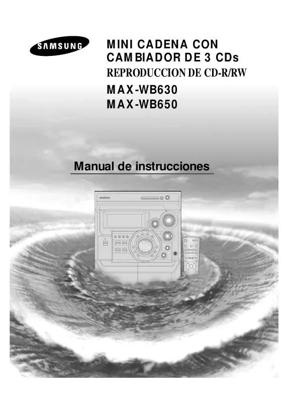 Mode d'emploi SAMSUNG MAX-WB630