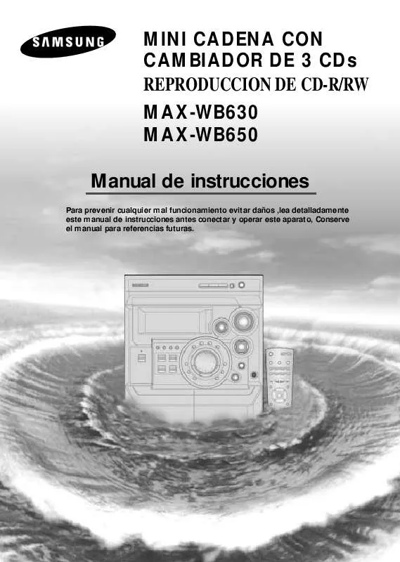 Mode d'emploi SAMSUNG MAX-WB650