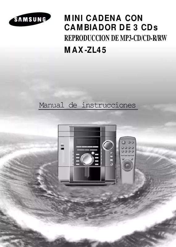 Mode d'emploi SAMSUNG MAX-ZL45