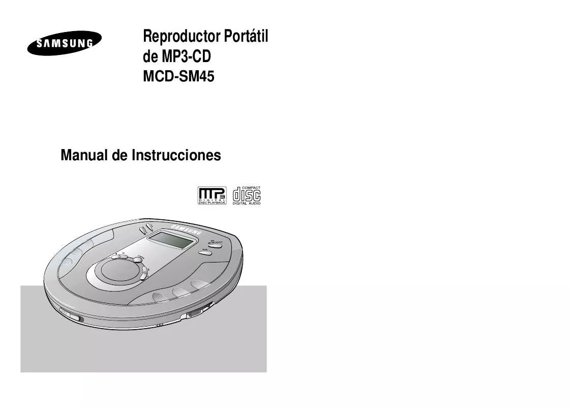 Mode d'emploi SAMSUNG MCD-SM45