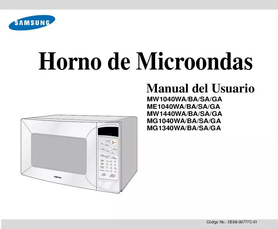 Mode d'emploi SAMSUNG ME1040BA