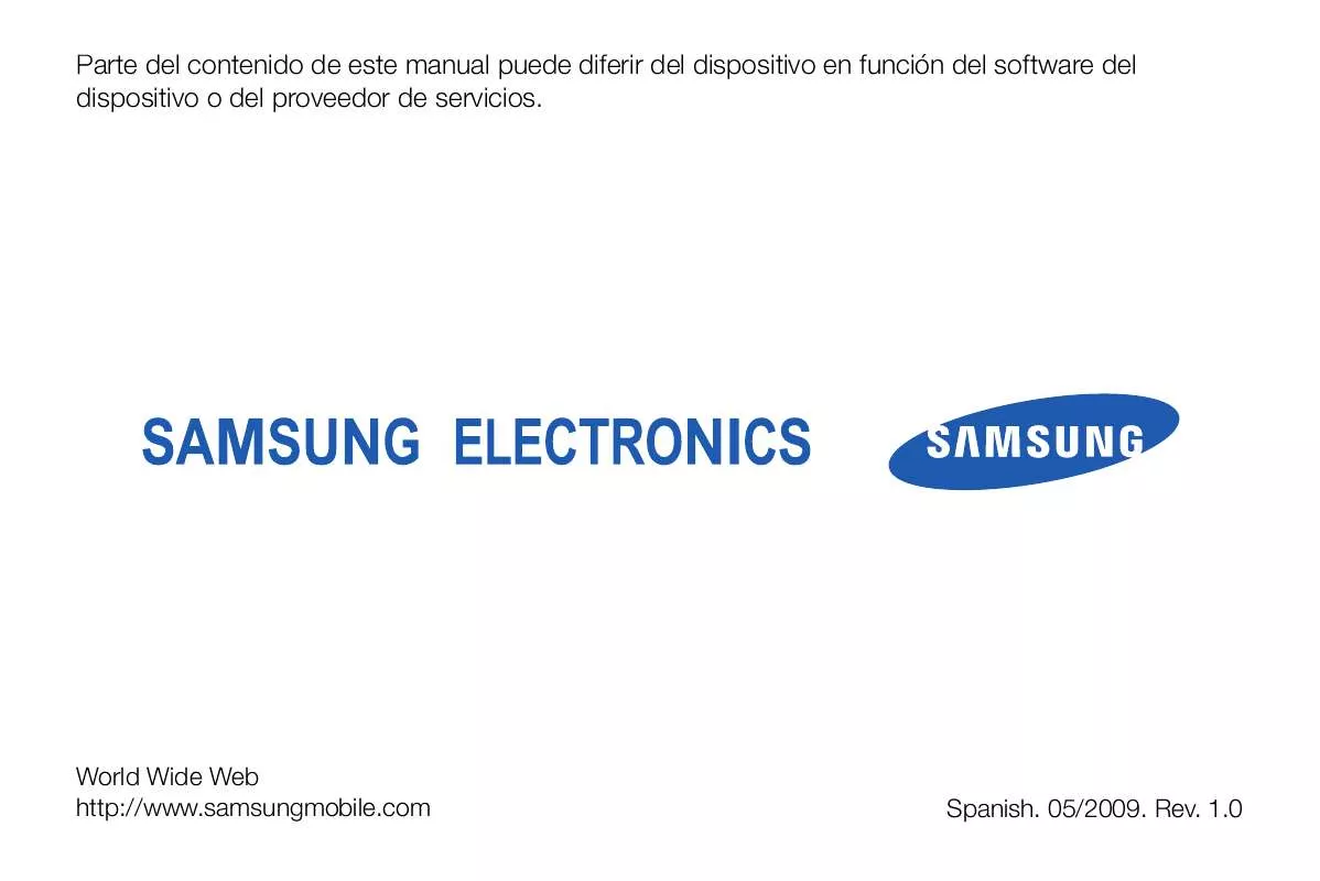 Mode d'emploi SAMSUNG MESSENGER PHONE