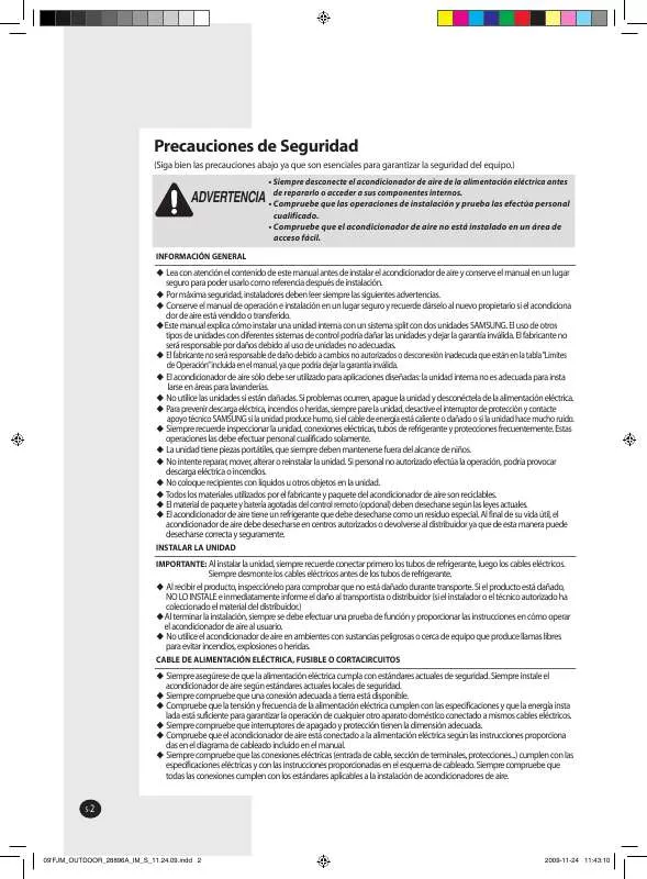 Mode d'emploi SAMSUNG MH050FXEA2C