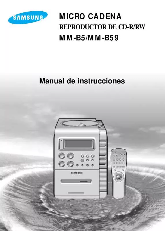 Mode d'emploi SAMSUNG MM-B59