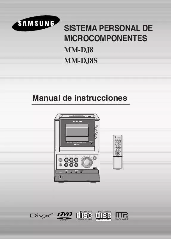 Mode d'emploi SAMSUNG MM-DJ8