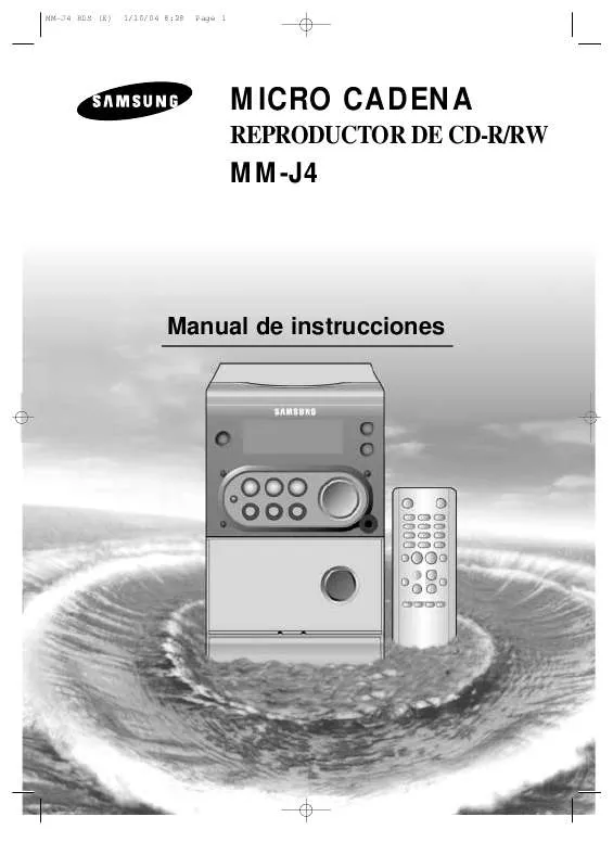 Mode d'emploi SAMSUNG MM-J4