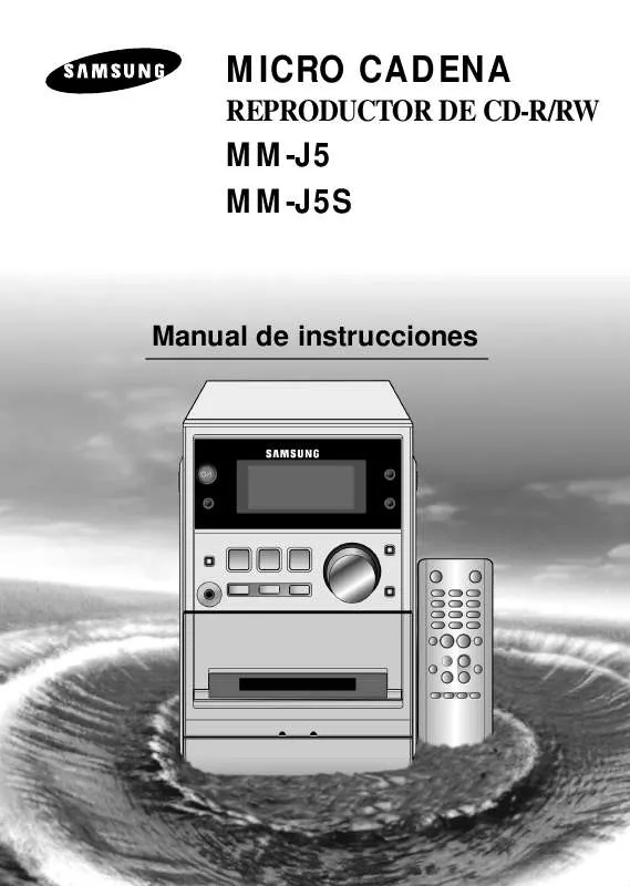 Mode d'emploi SAMSUNG MM-J5