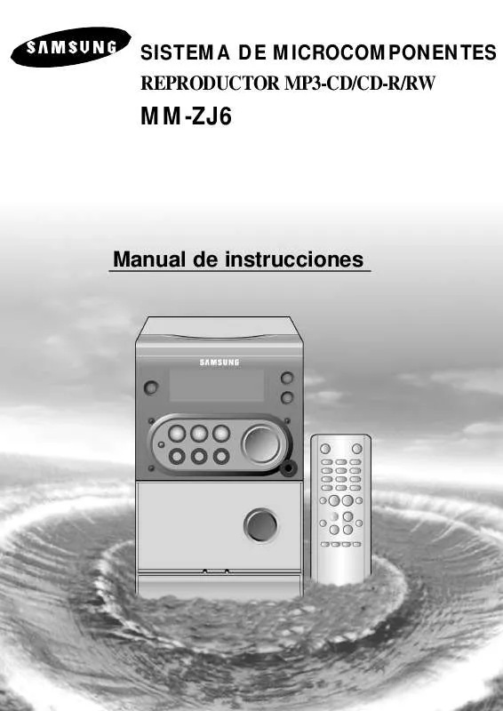 Mode d'emploi SAMSUNG MM-ZJ6