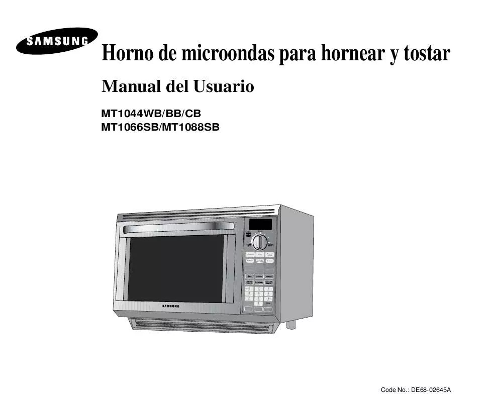 Mode d'emploi SAMSUNG MT1088SB