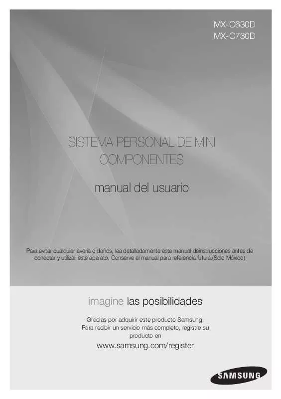 Mode d'emploi SAMSUNG MX-C730D