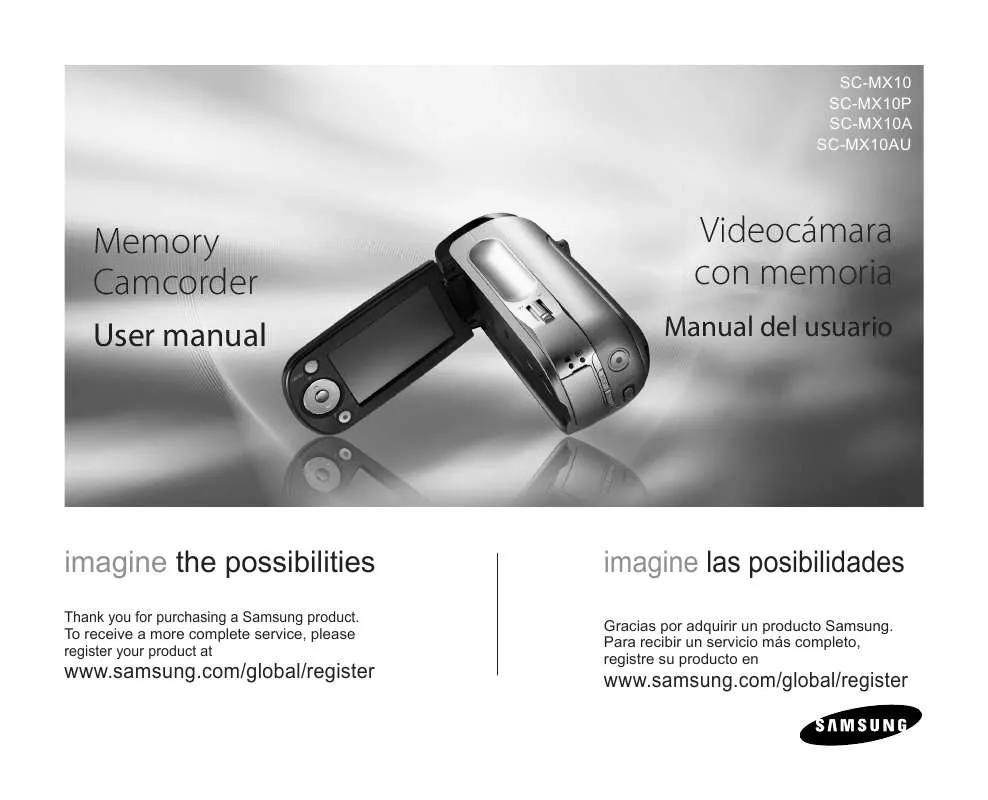 Mode d'emploi SAMSUNG MX10