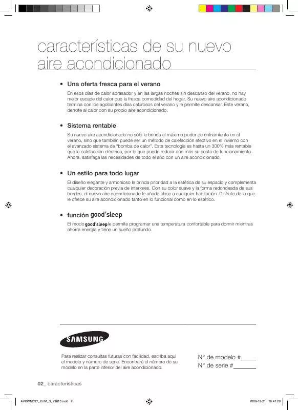 Mode d'emploi SAMSUNG ND056QHXEA