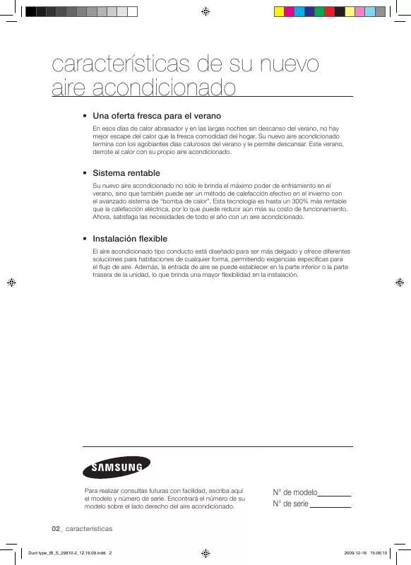 Mode d'emploi SAMSUNG NH028LHXEA