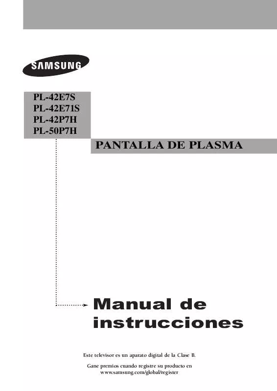 Mode d'emploi SAMSUNG PL-42E7S