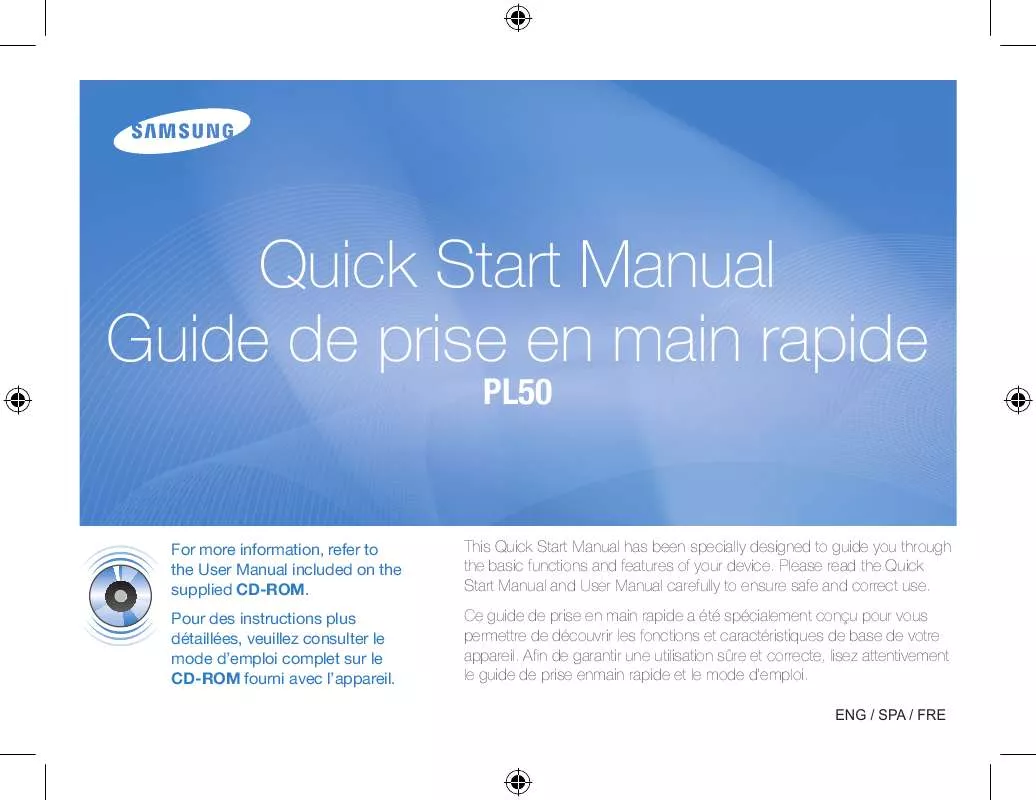 Mode d'emploi SAMSUNG PL50-SILVER