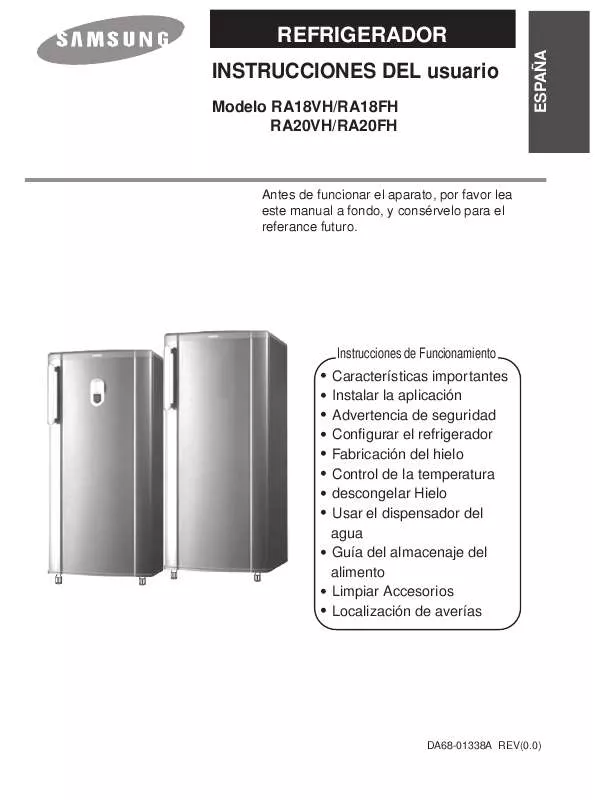 Mode d'emploi SAMSUNG RA20VHSS