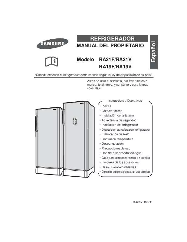 Mode d'emploi SAMSUNG RA21FASS