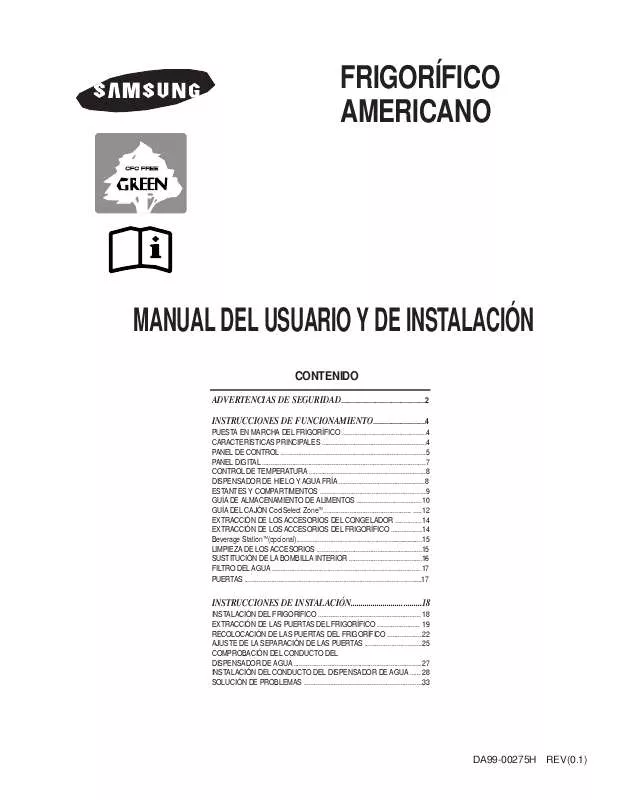 Mode d'emploi SAMSUNG RS24FANS