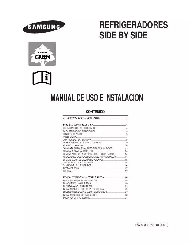 Mode d'emploi SAMSUNG RS27FASL1/XEM