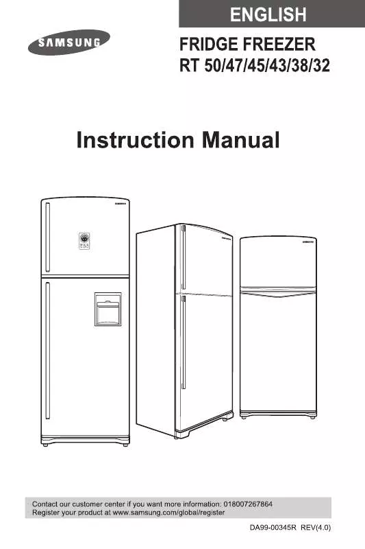 Mode d'emploi SAMSUNG RT38CVSS