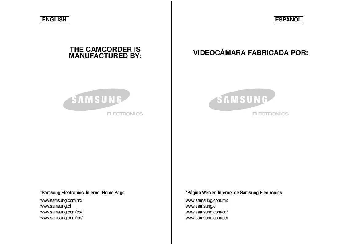 Mode d'emploi SAMSUNG SC-M110S