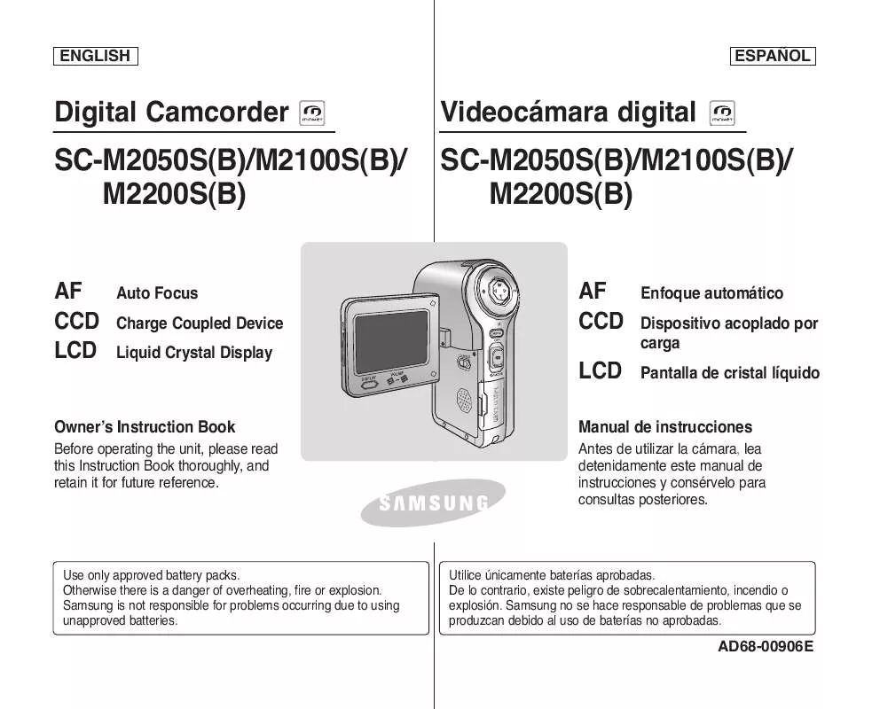 Mode d'emploi SAMSUNG SC-M2100S